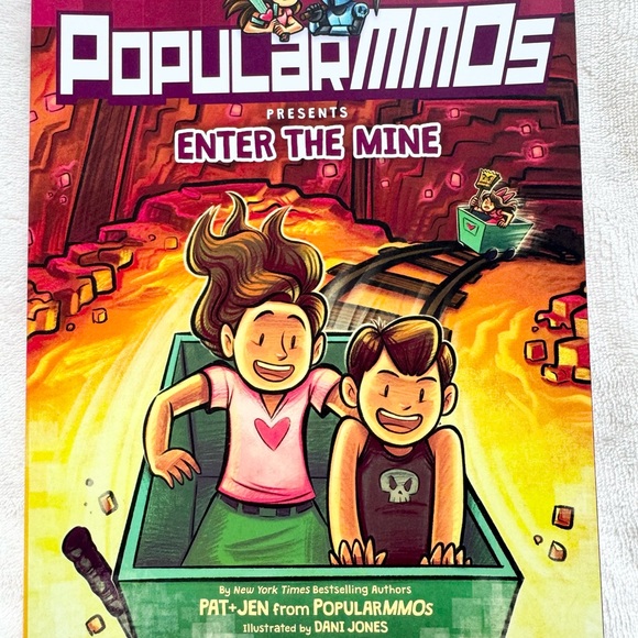 PAT+JEN POPULAR MMOs Presents"ENTER THE MINE"ILLUSTRATED PAPERBACK BOOK-ORIG VGC - Picture 4 of 10